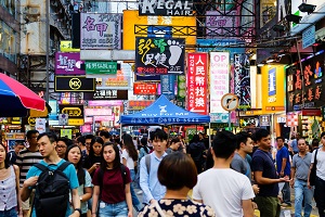 Busy Streets of Hong Kong Image
