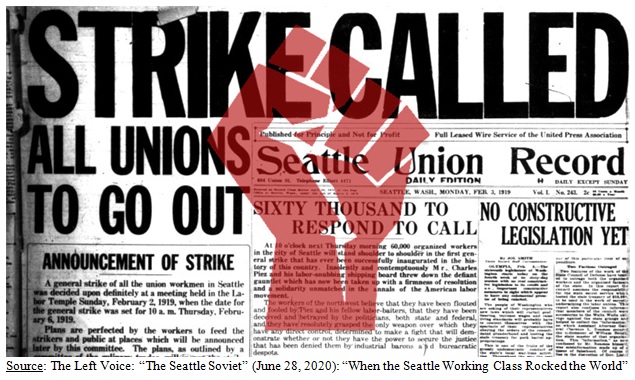 Strike Called Newspaper Headline Image