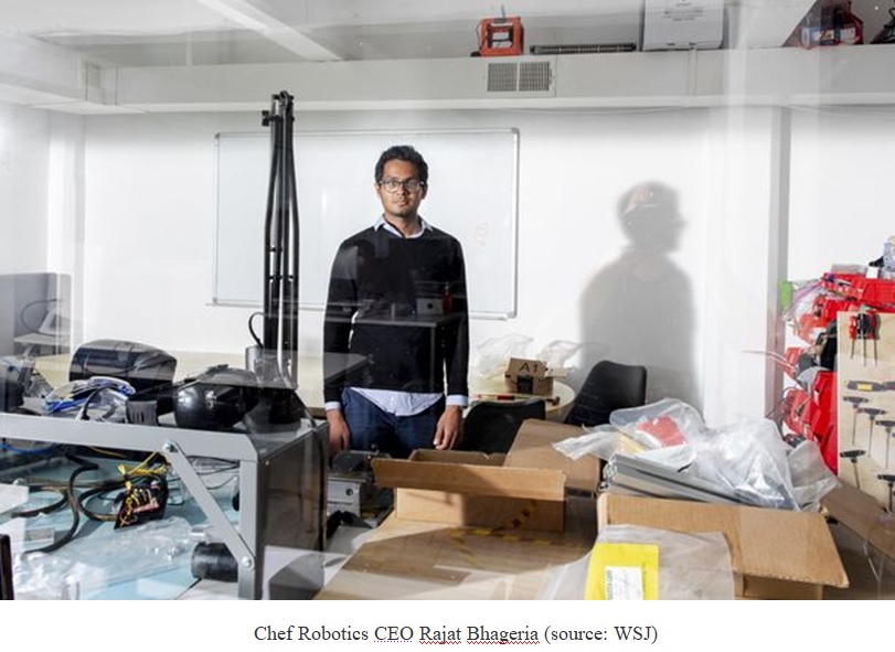 Chef Robotics CEO Rajat Bhageria (source: WSJ)
