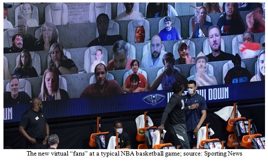 NBA "Virtual" Fans Image