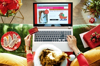 Christmas Shopping Online Image