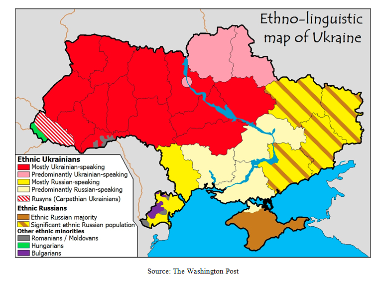 Ethno Lingusitic Map - Ukraine