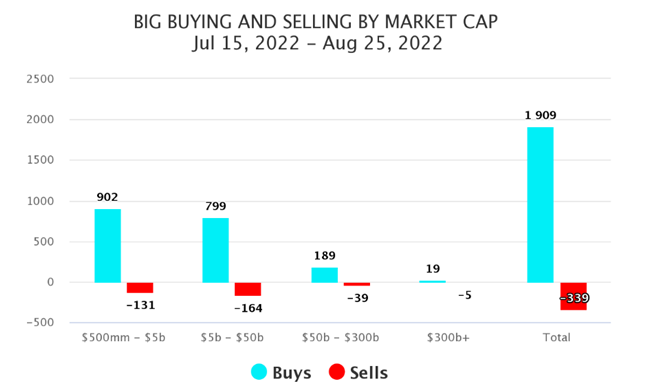 Big Buying Selling Market Cap Chart