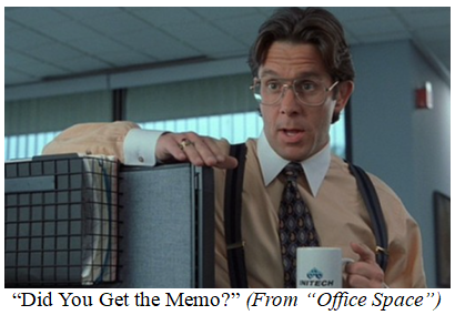 Did You Get the Memo