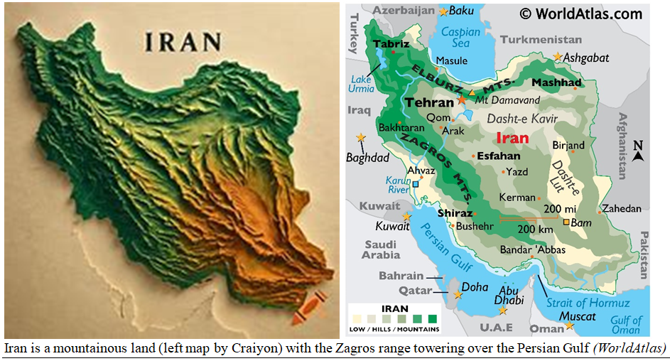 Middle East Map-Iran